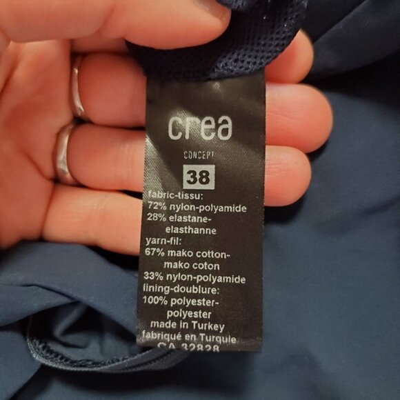 Crea Concept Travel Athleisure Stretch Lagenlook Nylon Midi Dress M - Picture 5 of 7